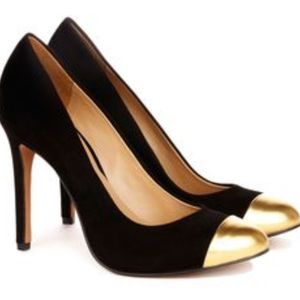 NEW! BCBGeneration Gold-Tip Heels
